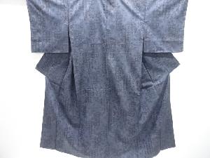 未使用品　花に抽象模様織出し西陣伝承紬着物